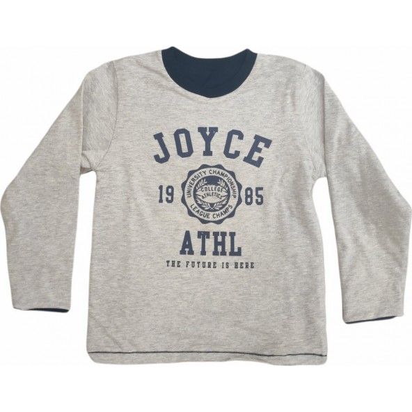 Joyce 216774 Μπλουζάκι φούτερ γκρι