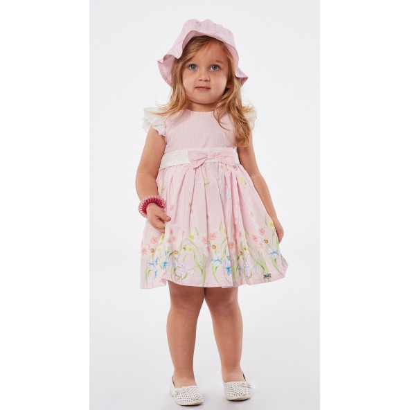 Ebita 226501 Φόρεμα με καπέλο ροζ